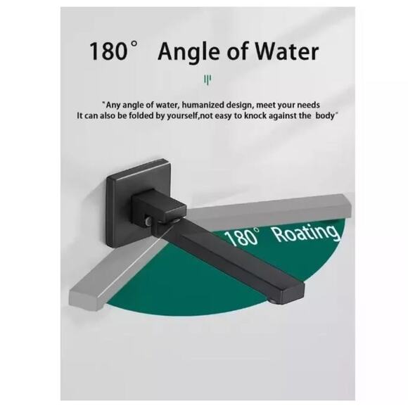 Ello & Allo Handheld Tub and Shower Faucet Head Combo Kit 8" - Picture 3 of 5